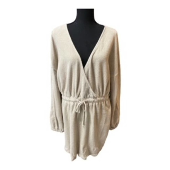 Lovers & Friends Wrap Suplice Long Sleeve Mini Dress Size XL - Picture 1 of 6